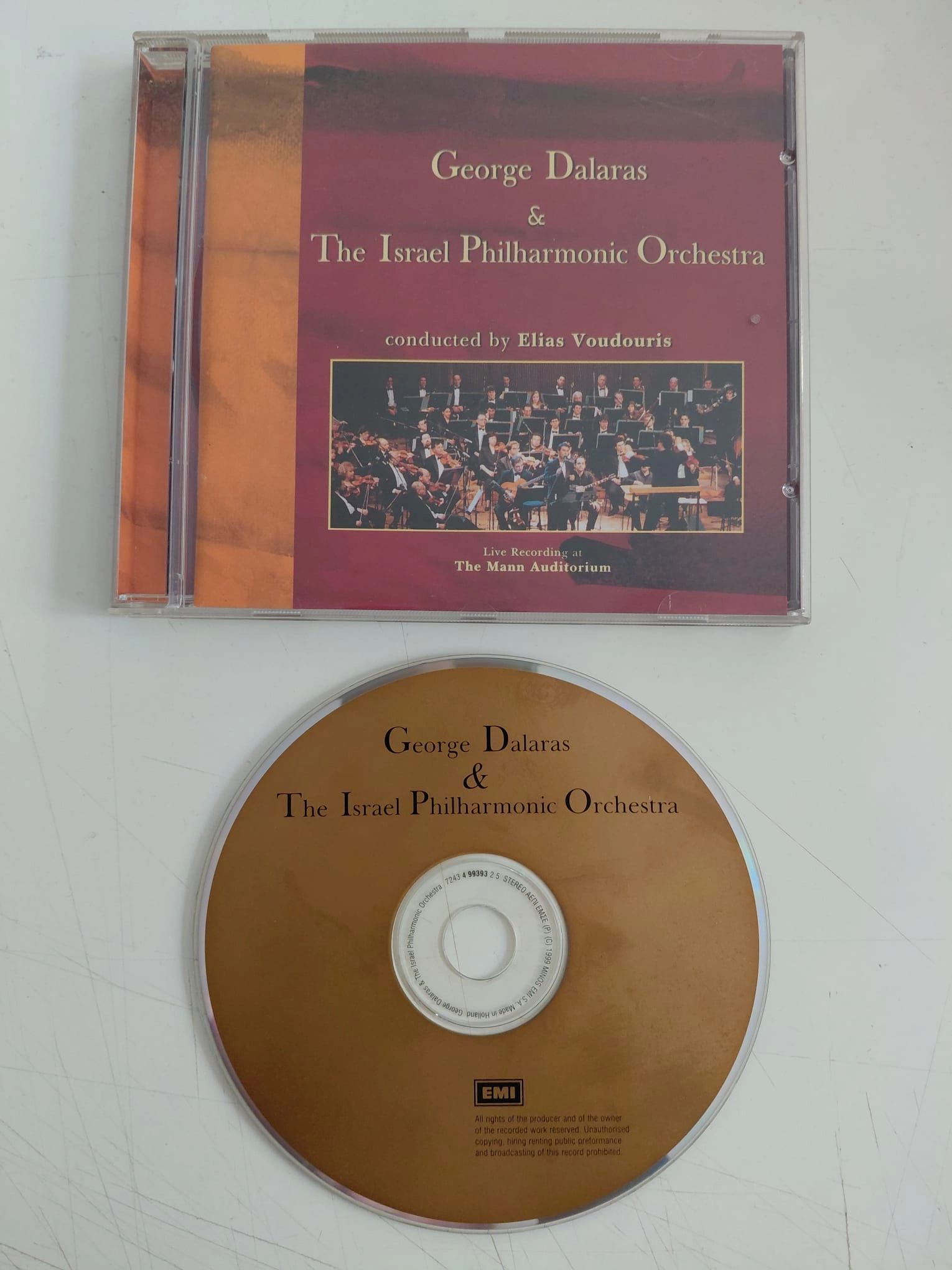 George Dalaras & The Israel Philharmonic Orchestra - 1999 Avrupa Basım CD Albüm-2.el