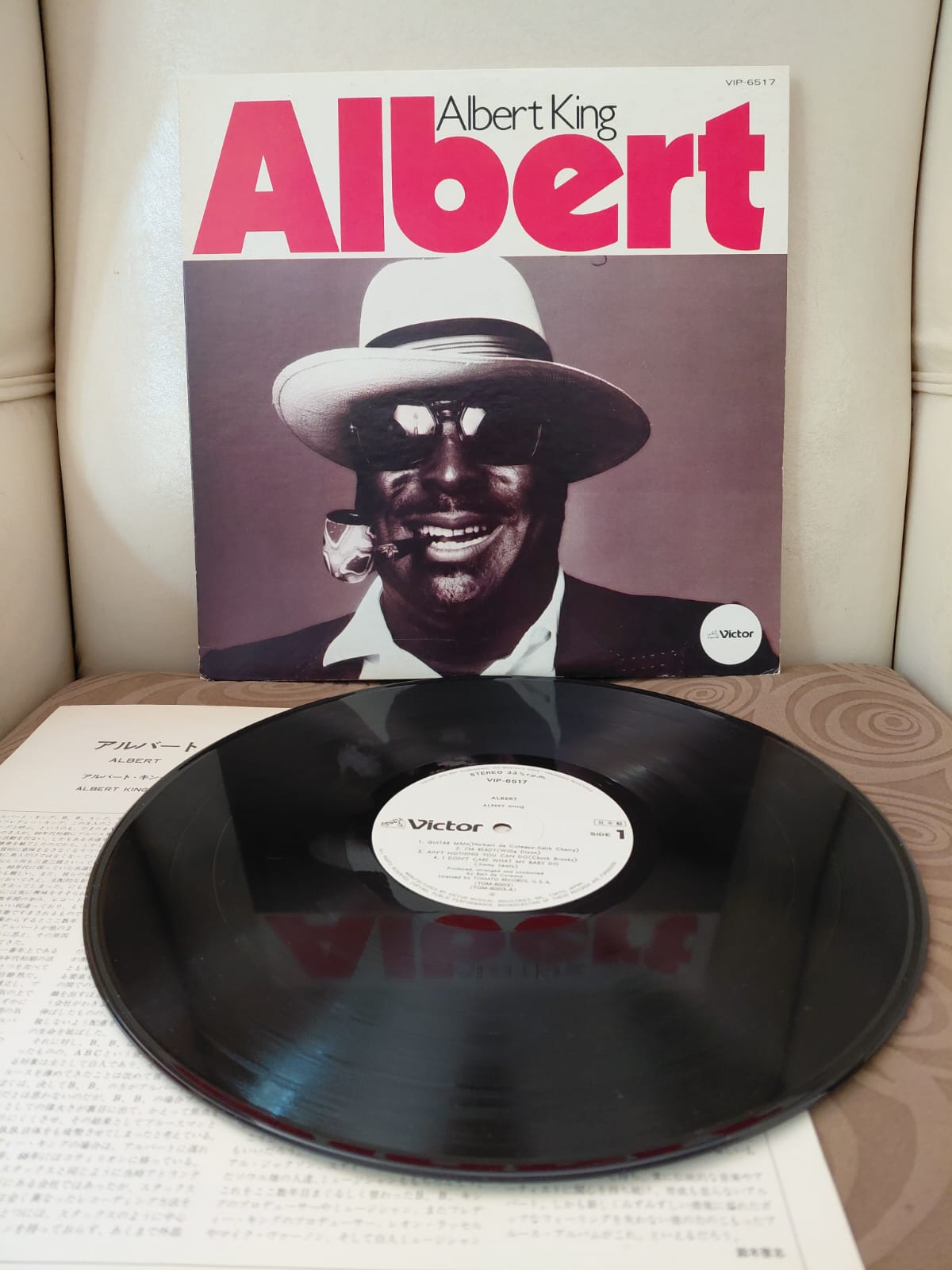 ALBERT KING - Albert - 1978 Japonya Basım LP Plak Albüm -2.el