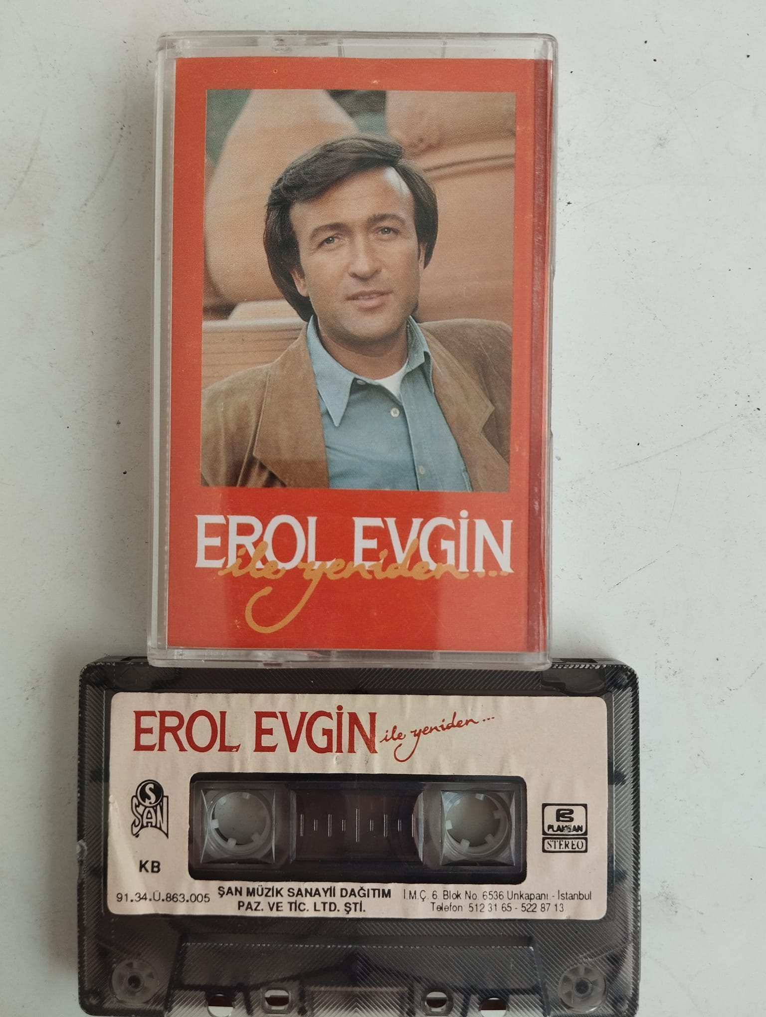 Erol Evgin – Erol Evgin İle Yeniden - 1991 Türkiye Basım 2. El Kaset Albüm
