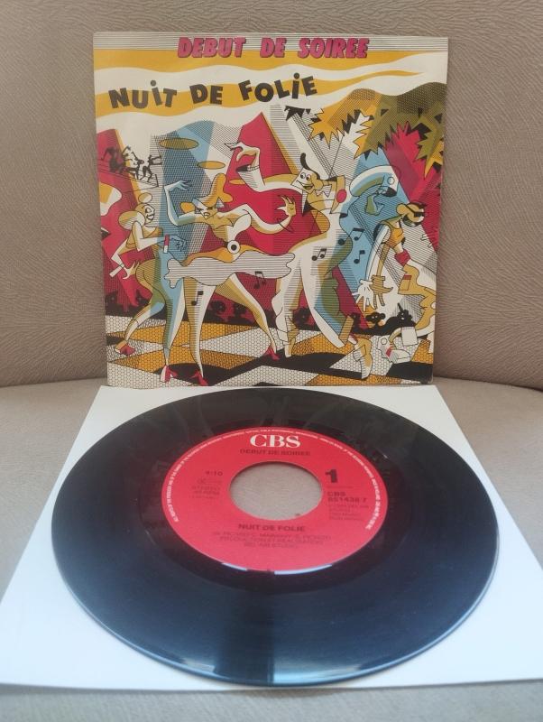 DEBUT DE SOIREE - NUIT DE FOLIE-1988 HOLLANDA  BASIM 45 LİK PLAK-2.EL