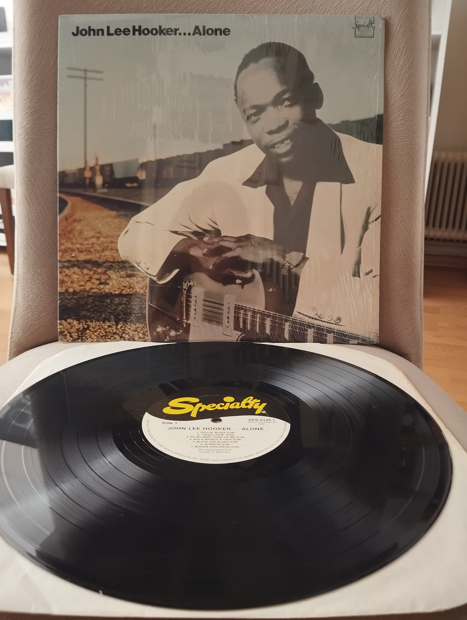 John Lee Hooker – Alone - 1970 USA Basım LP Plak-2.El