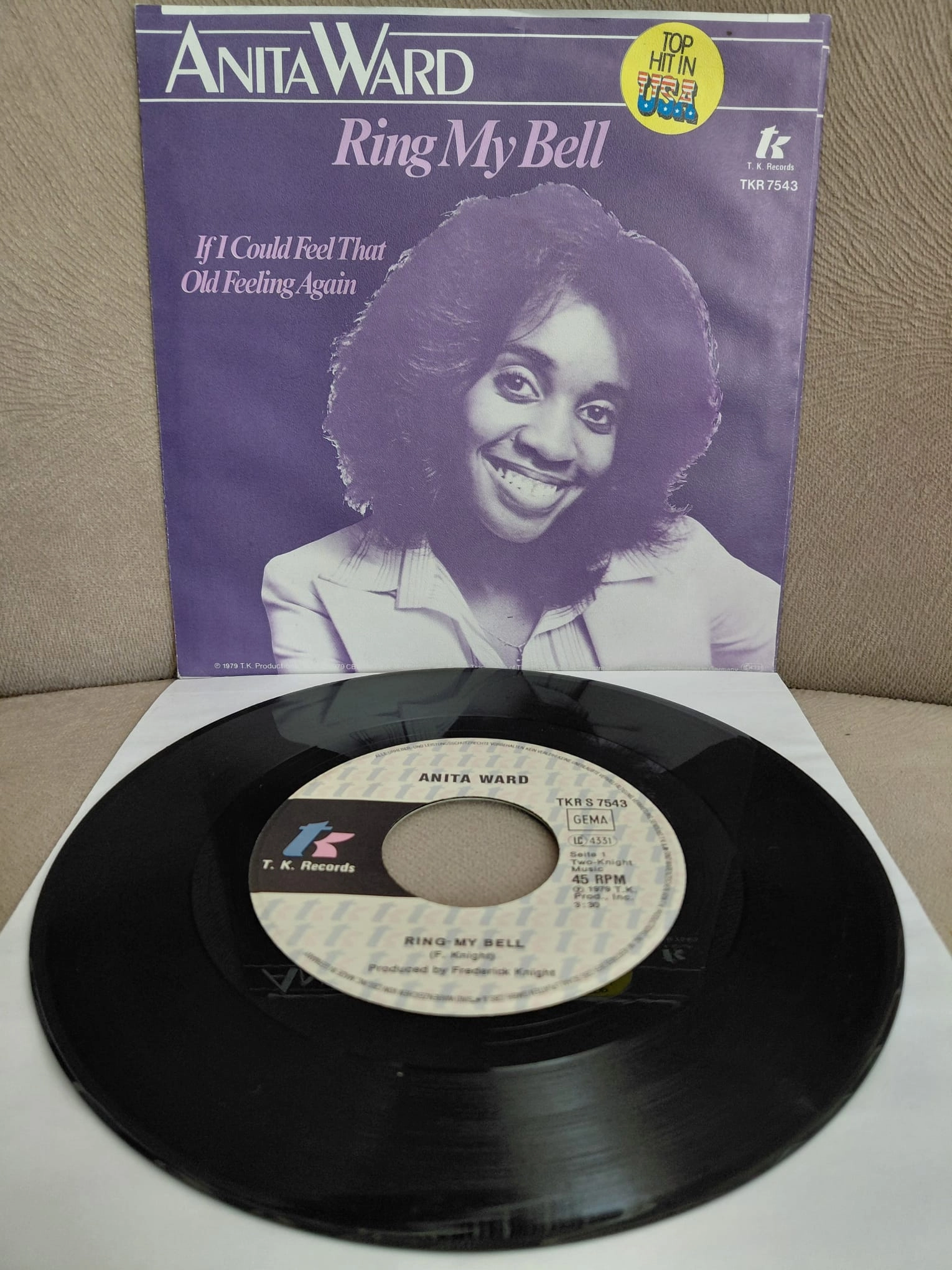 Anita Ward – Ring My Bell - 1979 Almanya Basım 45’lik Plak-2.el