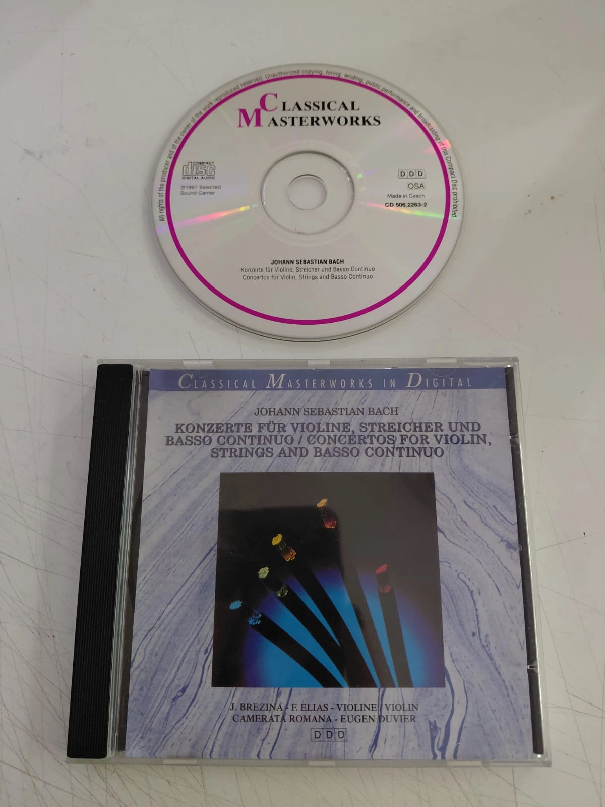 Bach - Concertos For Violin, Strings And Basso Continuo - 1990 Almanya Basım CD Albüm-2.el