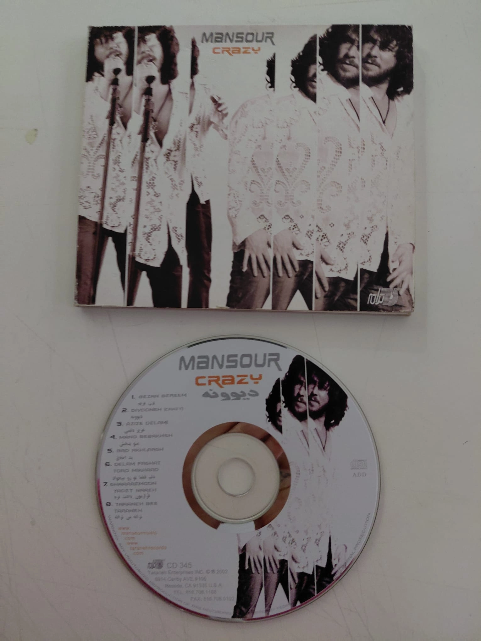 Mansour  –  Crazy – 2002 USA  Basım - CD Albüm-2.el