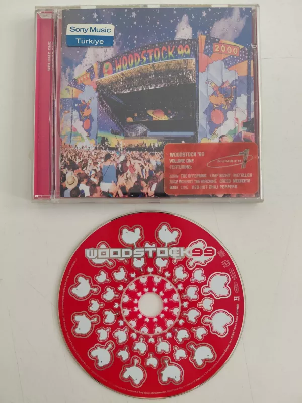 Woodstock ’99 Volume One The Red Album (Megadeth,Limp Bizkit...)  - CD Albüm-2.el