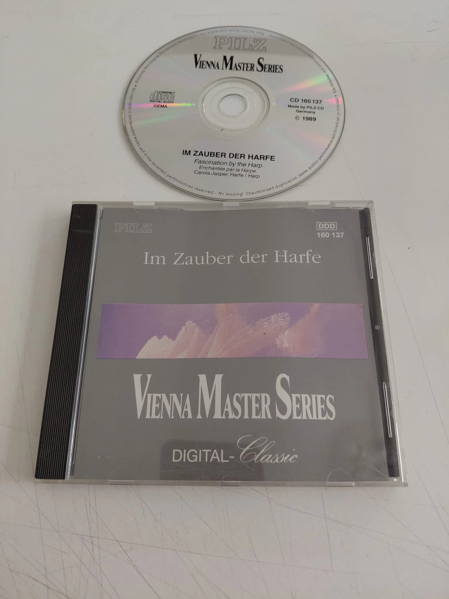 Anna Lelkes – Im Zauber Der Harfe = Fascination By The Harp - 1989  Almanya Basım CD -2.el