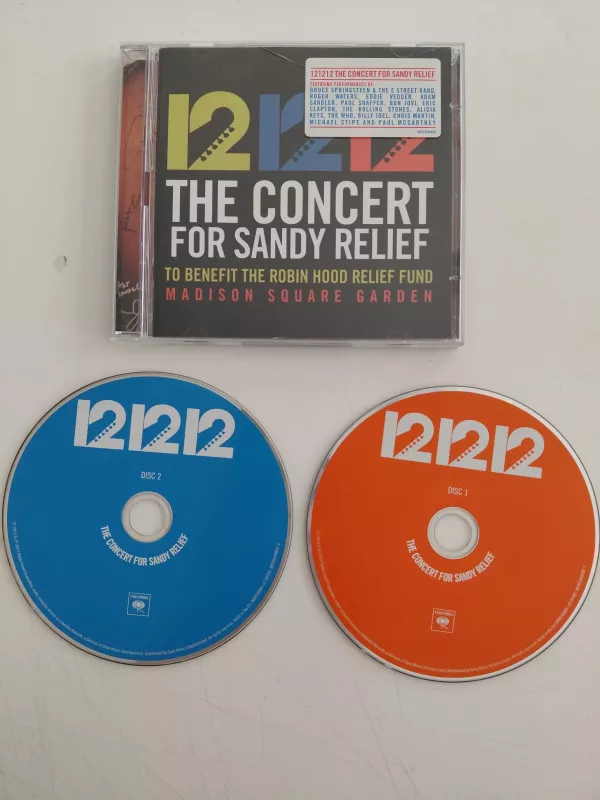 12-12-12 The Concert For Sandy Relief – 2013  Avrupa Basım - 2xCD Albüm-2.el