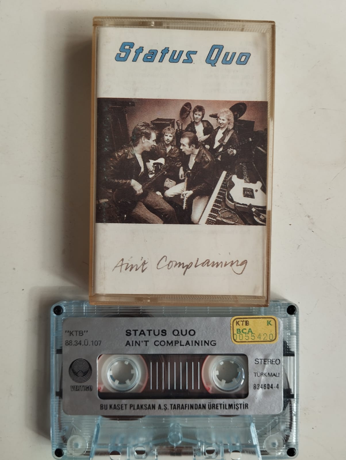 Status Quo – Ain’t Complaining - 1988 Türkiye Basım 2. El Kaset Albüm