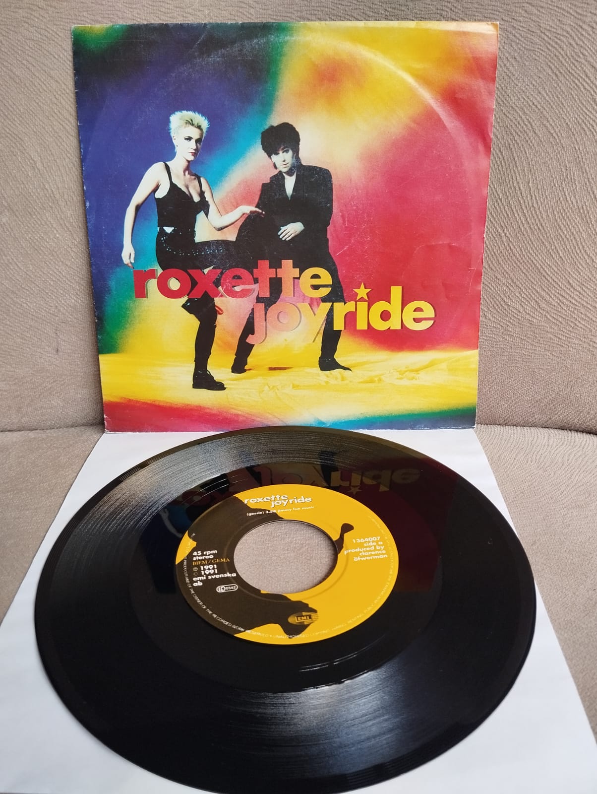 Roxette – Joyride  - 1991  Avrupa Basım 45 lik Plak