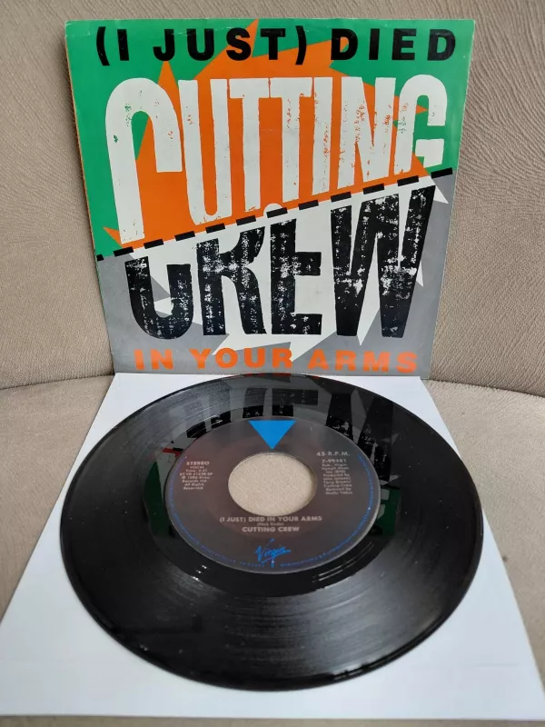 Cutting Crew – (I Just) Died In Your Arms -  1987   USA Basım 45 lik Plak-2.el