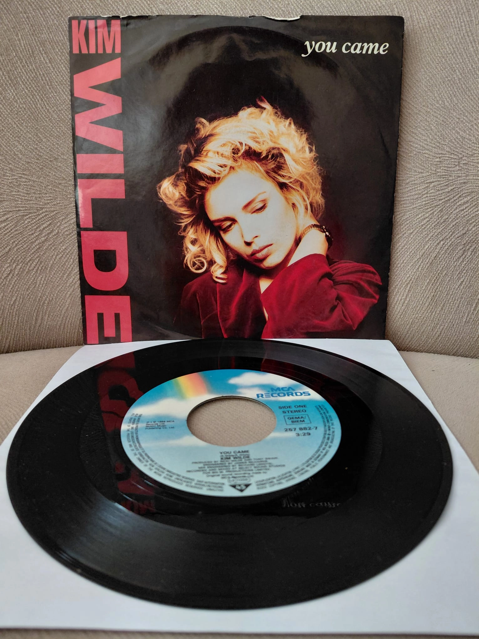 Kim Wilde  –  You Came  -  1988  Almanya Basım 45 lik Plak