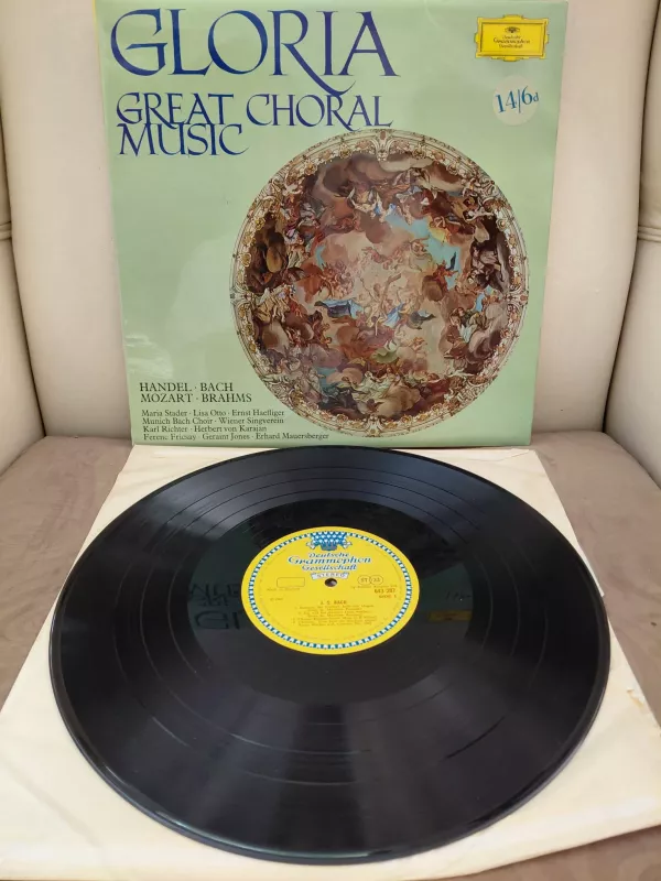 Gloria - Great Choral Music(Handel,Bach,Mozart,Brahms) – 1967 İngiltere Basım Plak - LP Albüm-2.el