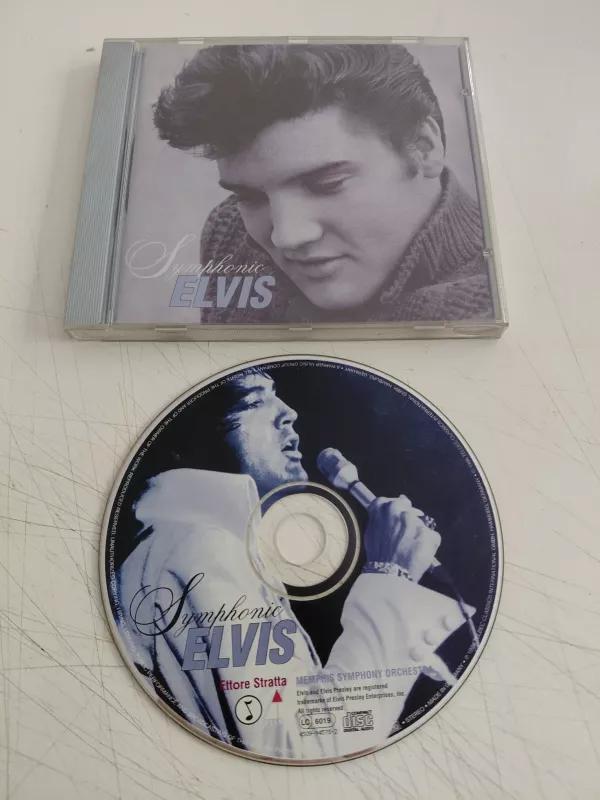 Ettore Stratta, Memphis Symphony Orchestra – Symphonic Elvis - 1996 Avrupa Basım CD Albüm-2.el