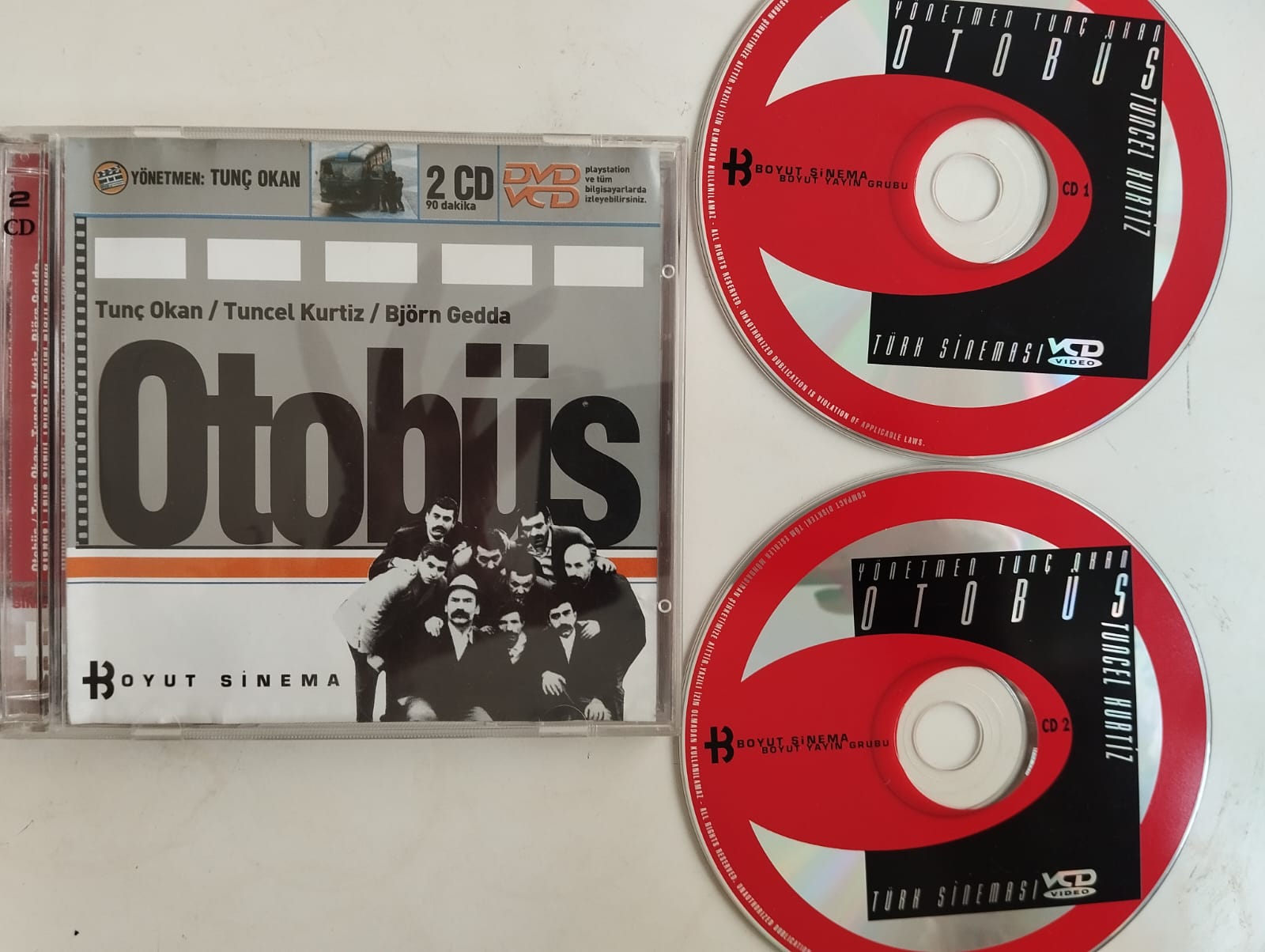 Otobüs  (Yönetmen Tunç Okan & Tuncel Kurtiz) - 2. El 2X VCD Film