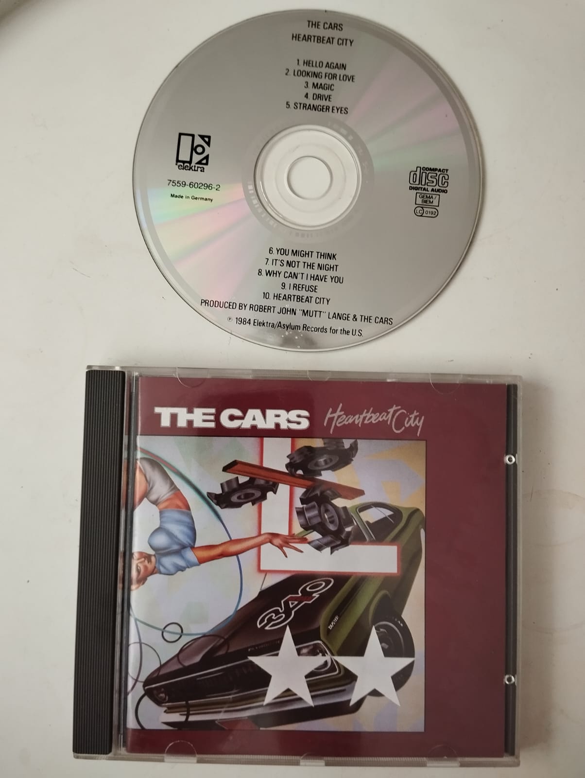 The Cars – Heartbeat City - 1984 Avrupa Basım CD Albüm - 2.El