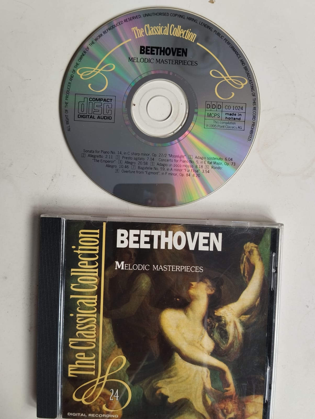 BEETHOVEN - Melodic Masterpieces  - Hollanda Basım - 2. El CD Albüm