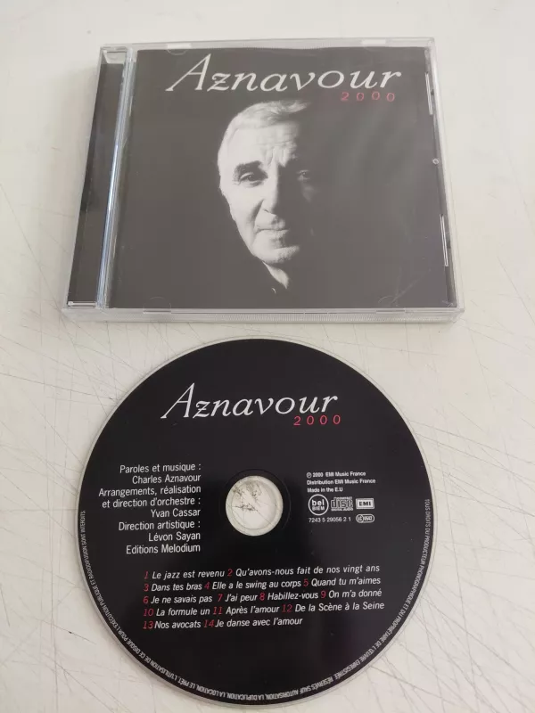 Aznavour – 2000 - 2000 Fransa Basım CD Albüm-2.el
