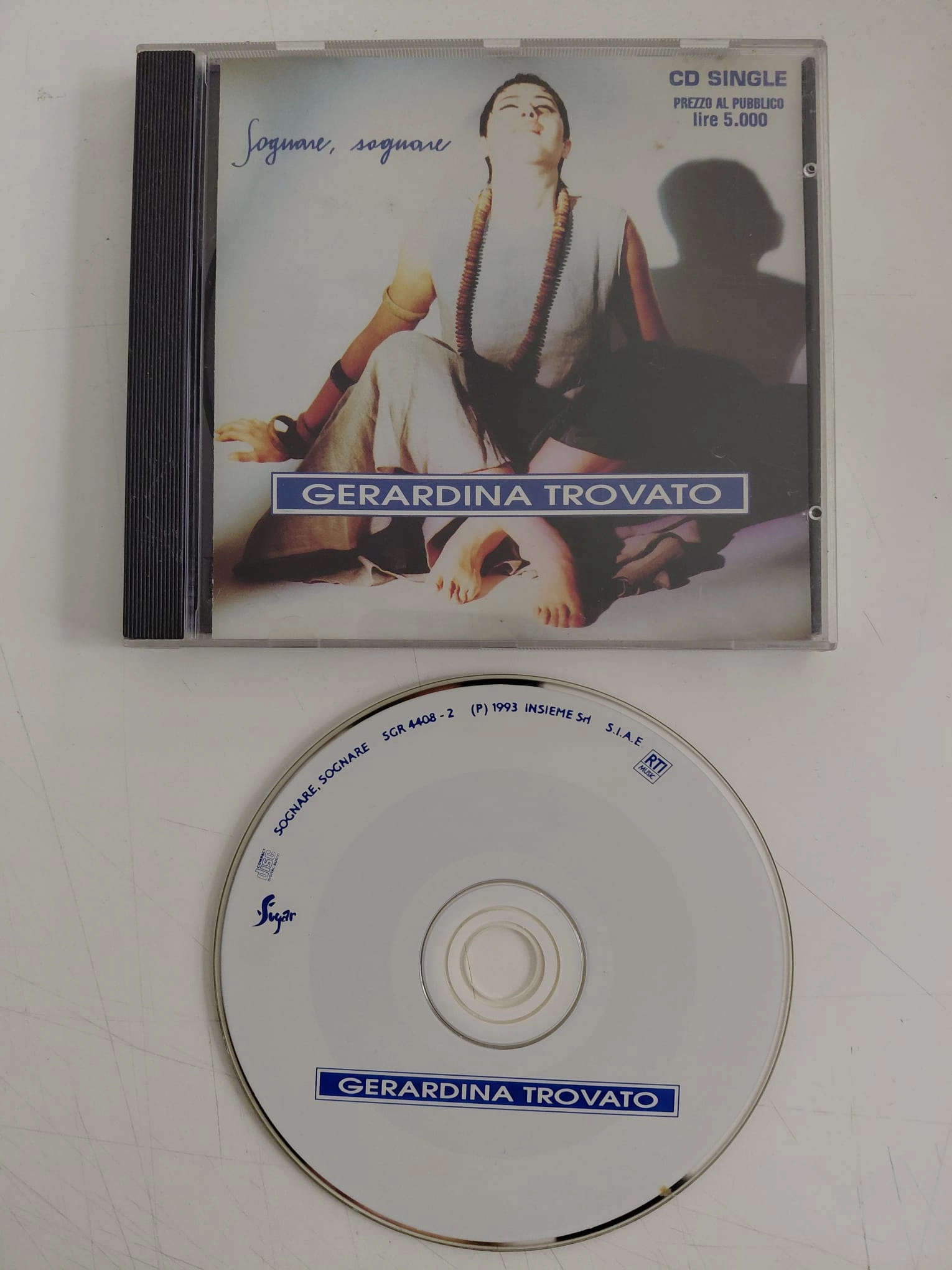 Gerardina Trovato – Sognare, Sognare  - 1993 italya Basım  CD, Single-2.el