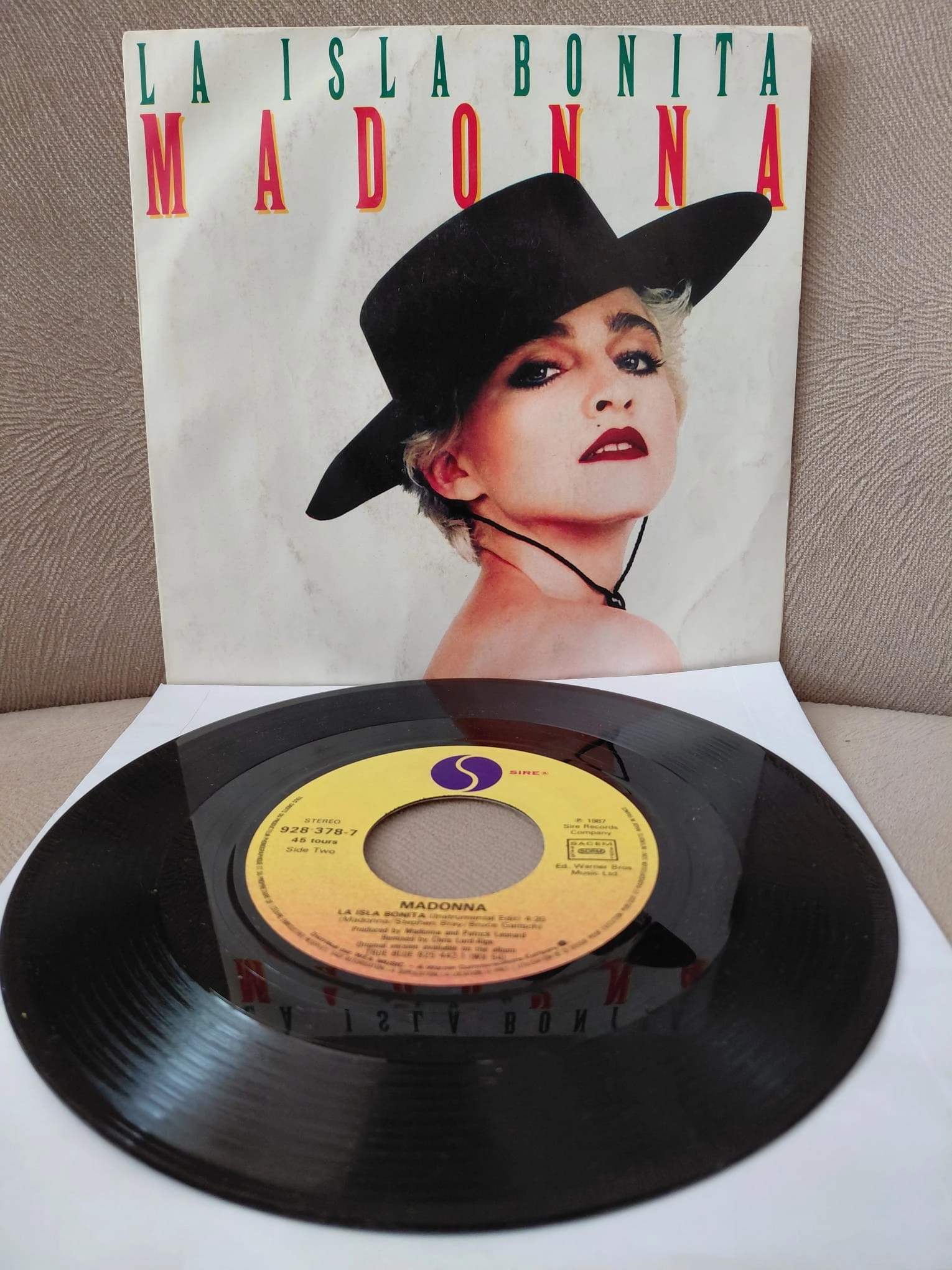 Madonna   –  La Isla Bonita -  1987  Fransa Basım 45 lik Plak