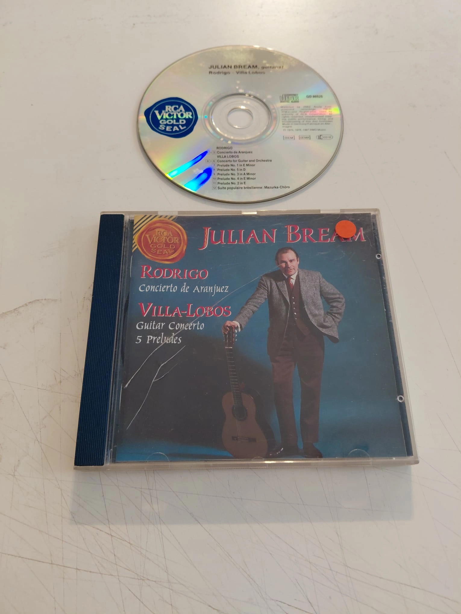Julian Bream / Rodrigo  – Concierto de Aranjuez / Guitar Concerto, 5 Preludes  - CD Albüm-2.el