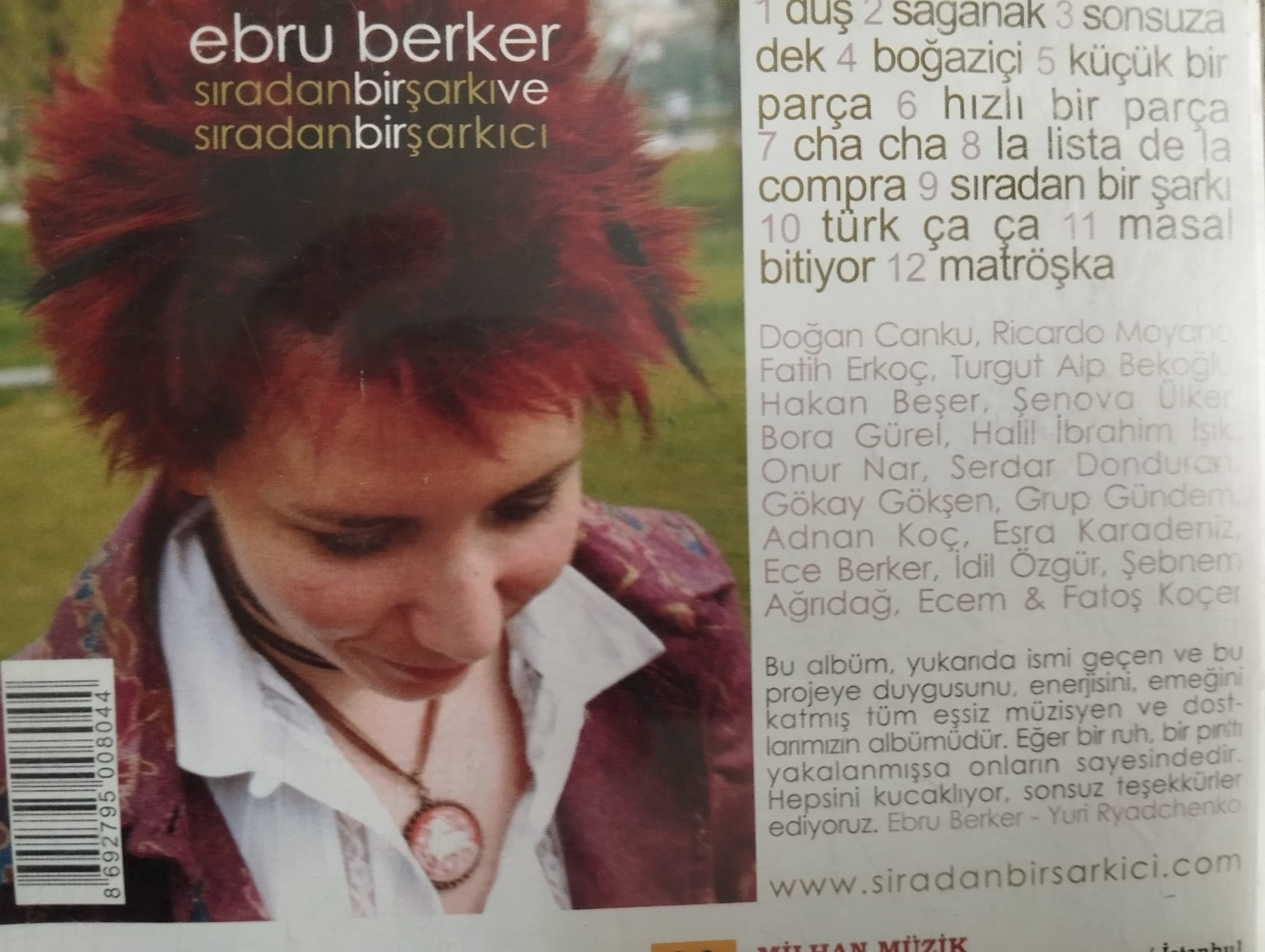 Ebru Berker - Sıradan Bir Şarkı Ve Sıradan Bir Şarkıcı -  Türkiye Basım 2. El CD Albüm