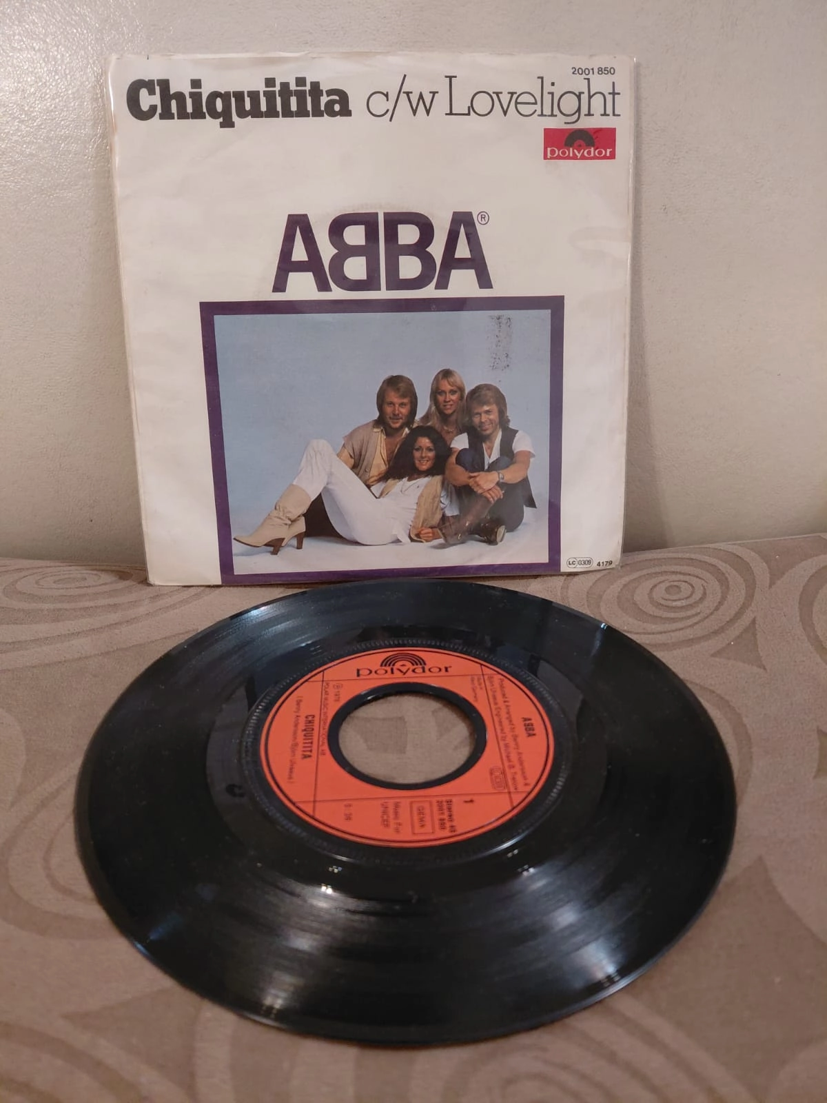 ABBA – Chiquitita / Lovelight  - 1978  Almanya Basım 45 lik Plak-2.el