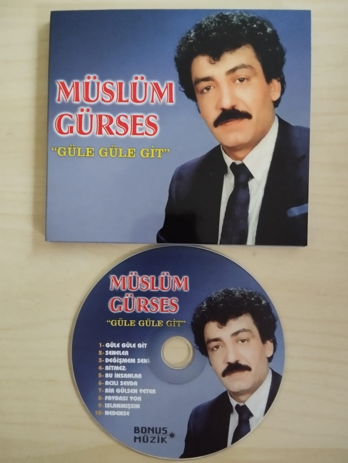 Müslüm Gürses ‎–  Güle Güle Git -  Türkiye Basım - CD Albüm-2.el