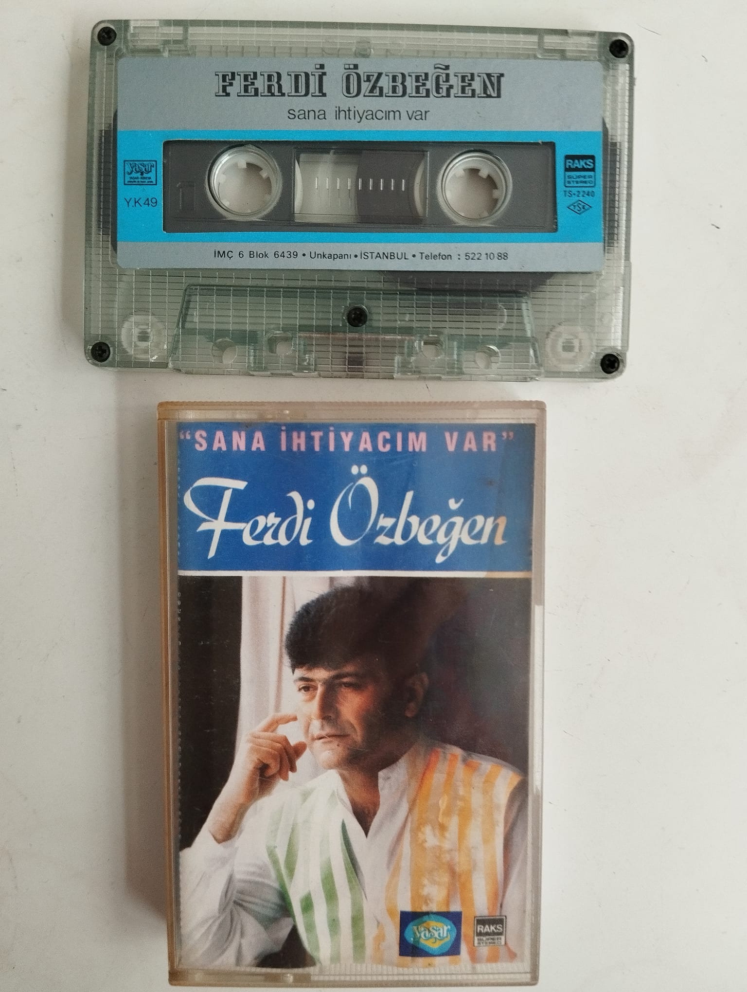 Ferdi Özbeğen – Sana İhtiyacım Var - 1986 Türkiye Basım 2. El Kaset Albüm
