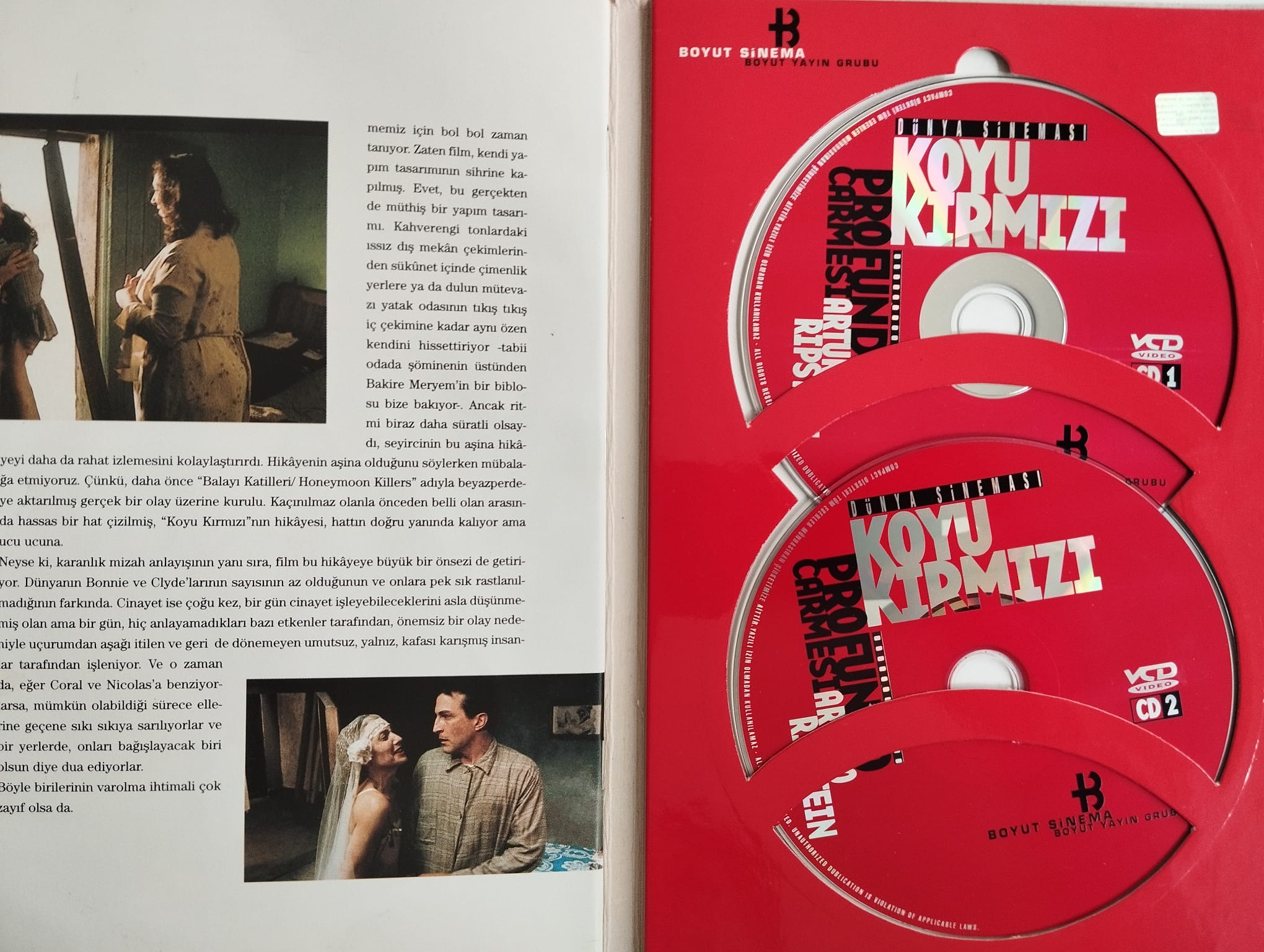 Koyu Kırmızı / Profundo carmesi - 2. El  2xVCD Film + Kitap