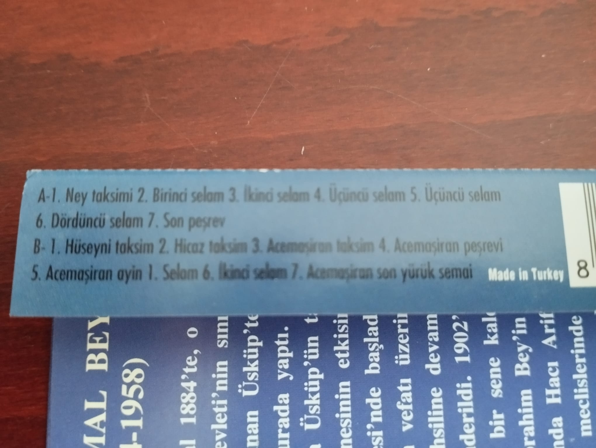Meral Uğurlu’nun sesinden YAHYA KEMAL  - 1998  Türkiye Basım  Kaset-2.EL