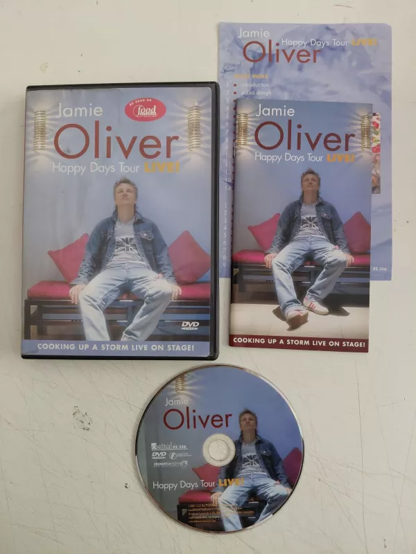 Jamie Oliver / Happy Days Tour Live -  DVD +Kitapçık  /Türkçe altyazı yoktur.-2.el