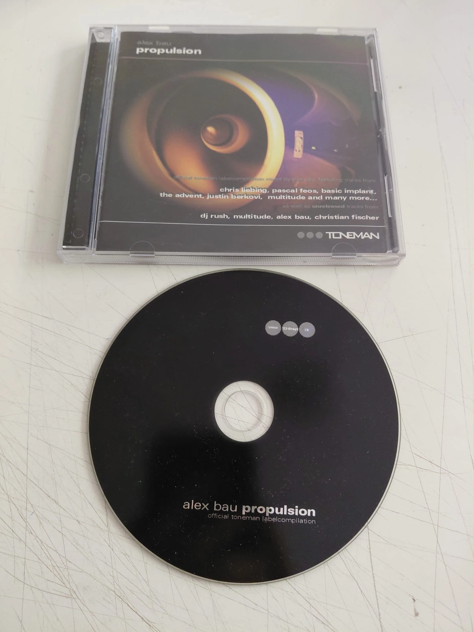 Alex Bau – Propulsion - Official Toneman Labelcompilation - 2003 Almanya Basım CD Albüm-2.el