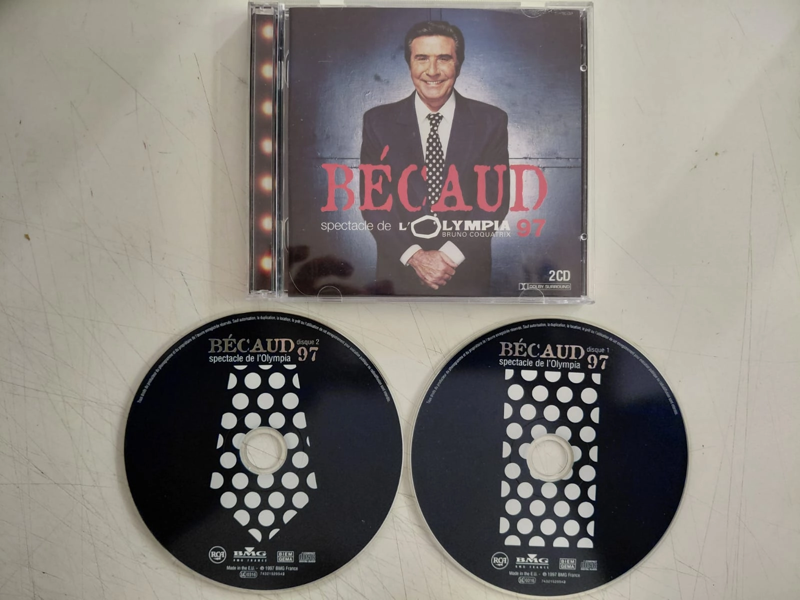 Gilbert Bécaud – Spectacle De L’Olympia 97 - 1997 Fransa Basım 2xCD Albüm-2.el
