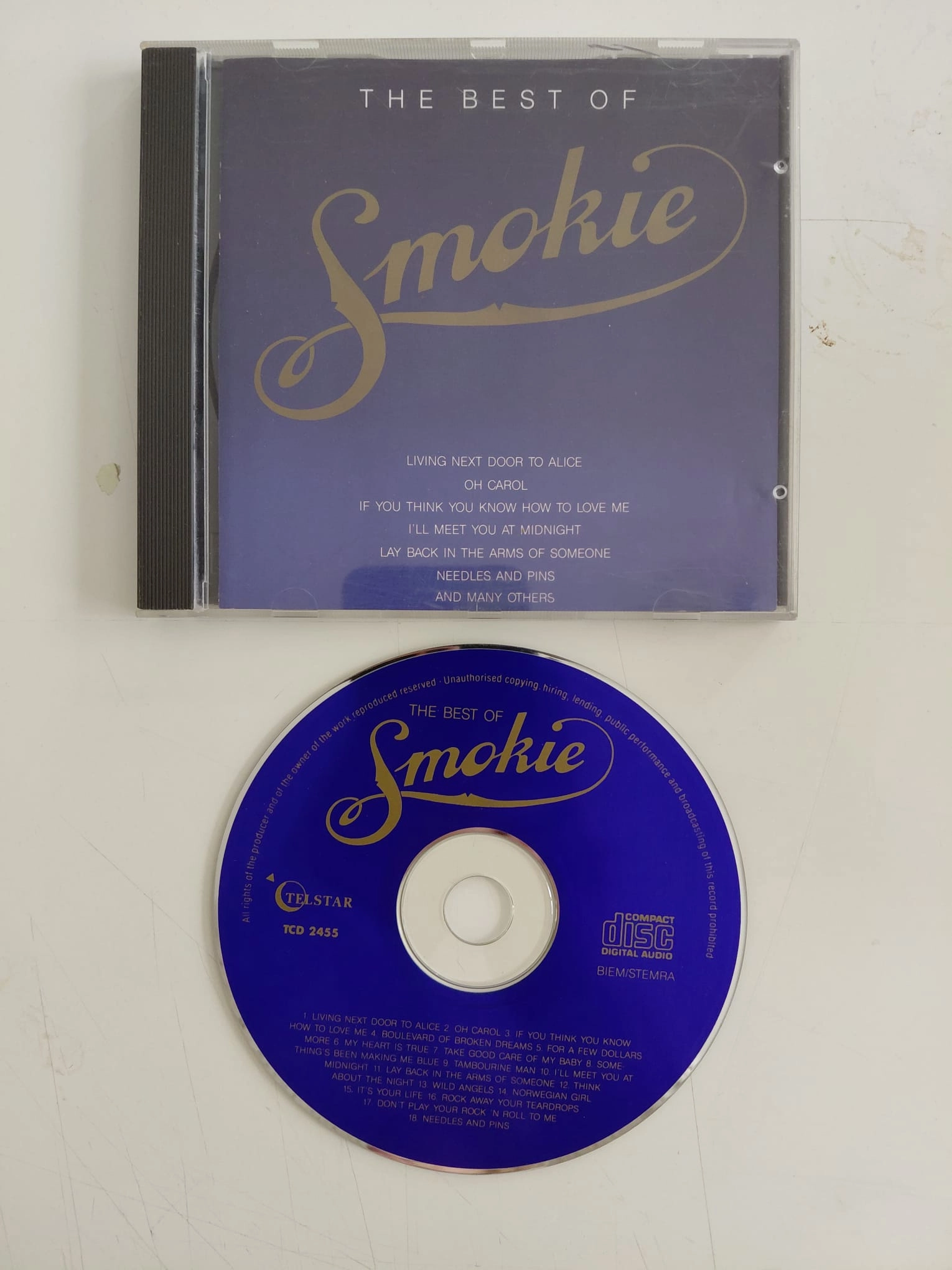 Smokie  – The Best Of Smokie  –  1990  Avrupa Basım - CD Albüm-2.el