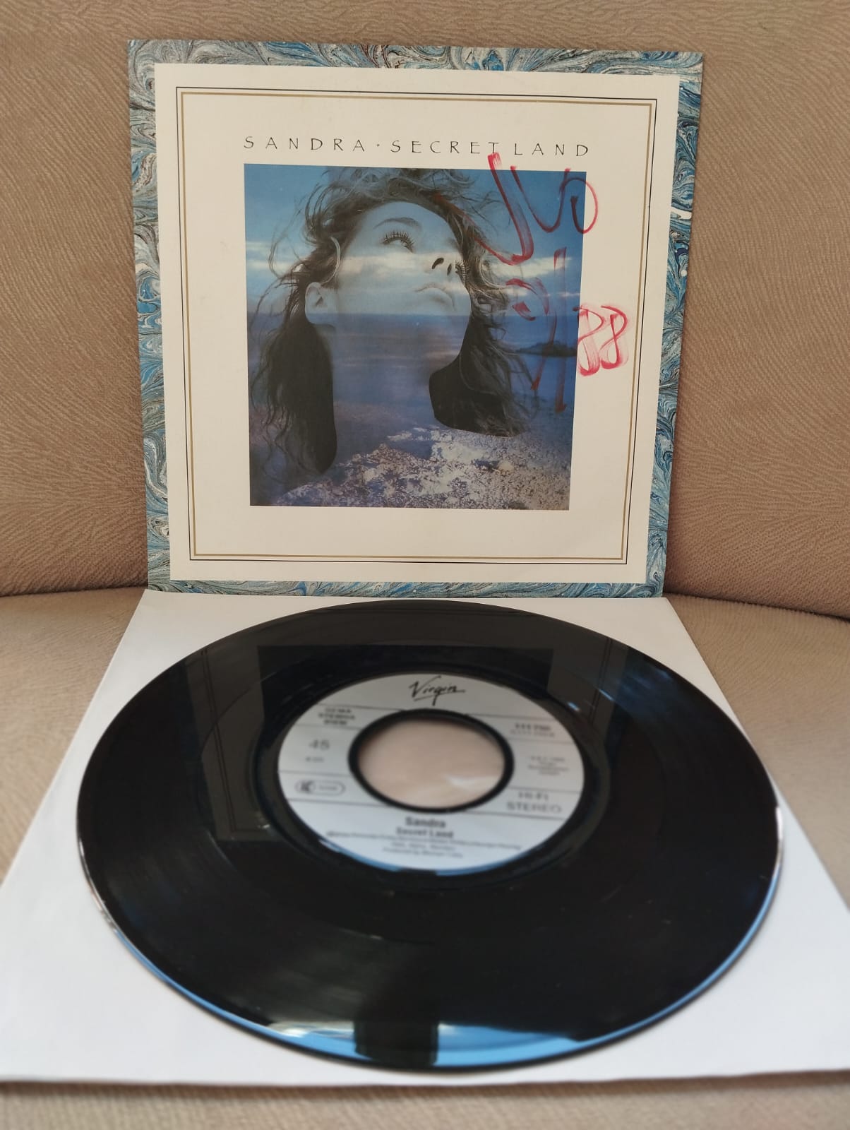SANDRA –  Secret Land - 1988 Almanya Basım 45lik Plak-2.el