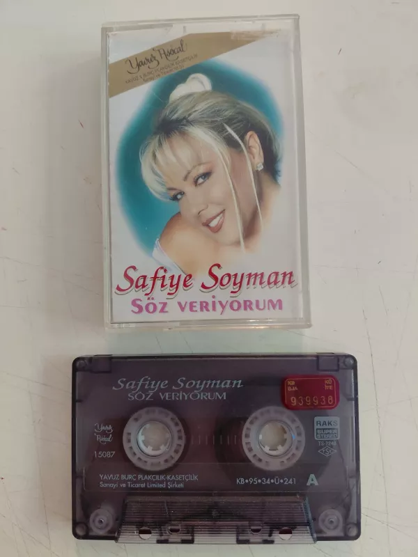 Safiye Soyman – Söz Veriyorum - 1995 Türkiye Basım Kaset Albüm-2.el