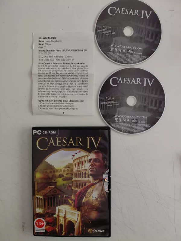 Caesar IV  - PC CD-ROM / 2 Disk  ( Oyun )-2.el