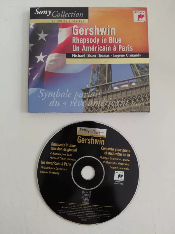 Gershwin - Michael Tilson Thomas – Rhapsody In Blue - 1999 Fransa Basım CD Albüm-2.el