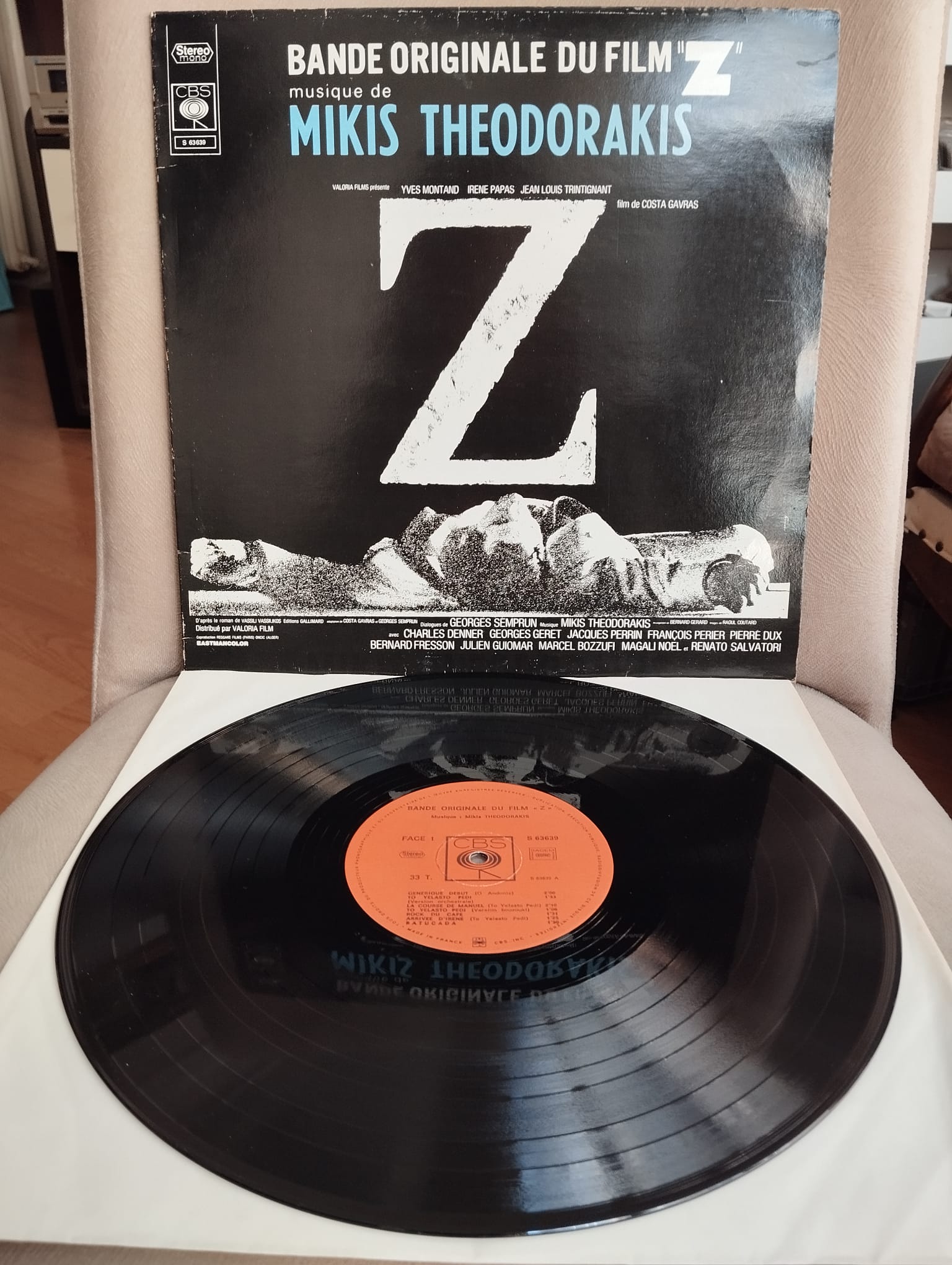 Mikis Theodorakis – Z (Bande Originale Du Film) - 1969 Fransa Basım Albüm - 33 lük LP Plak-2.EL