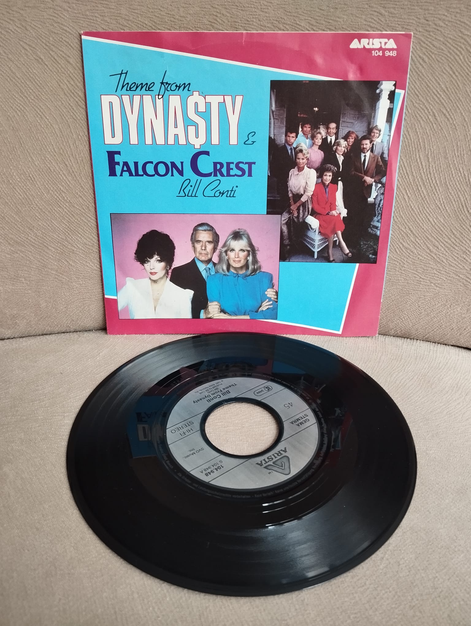 Bill Conti – (Şahin Tepesi Müziği) - 1982 Türkiye Basım 45 lik Plak-2.EL