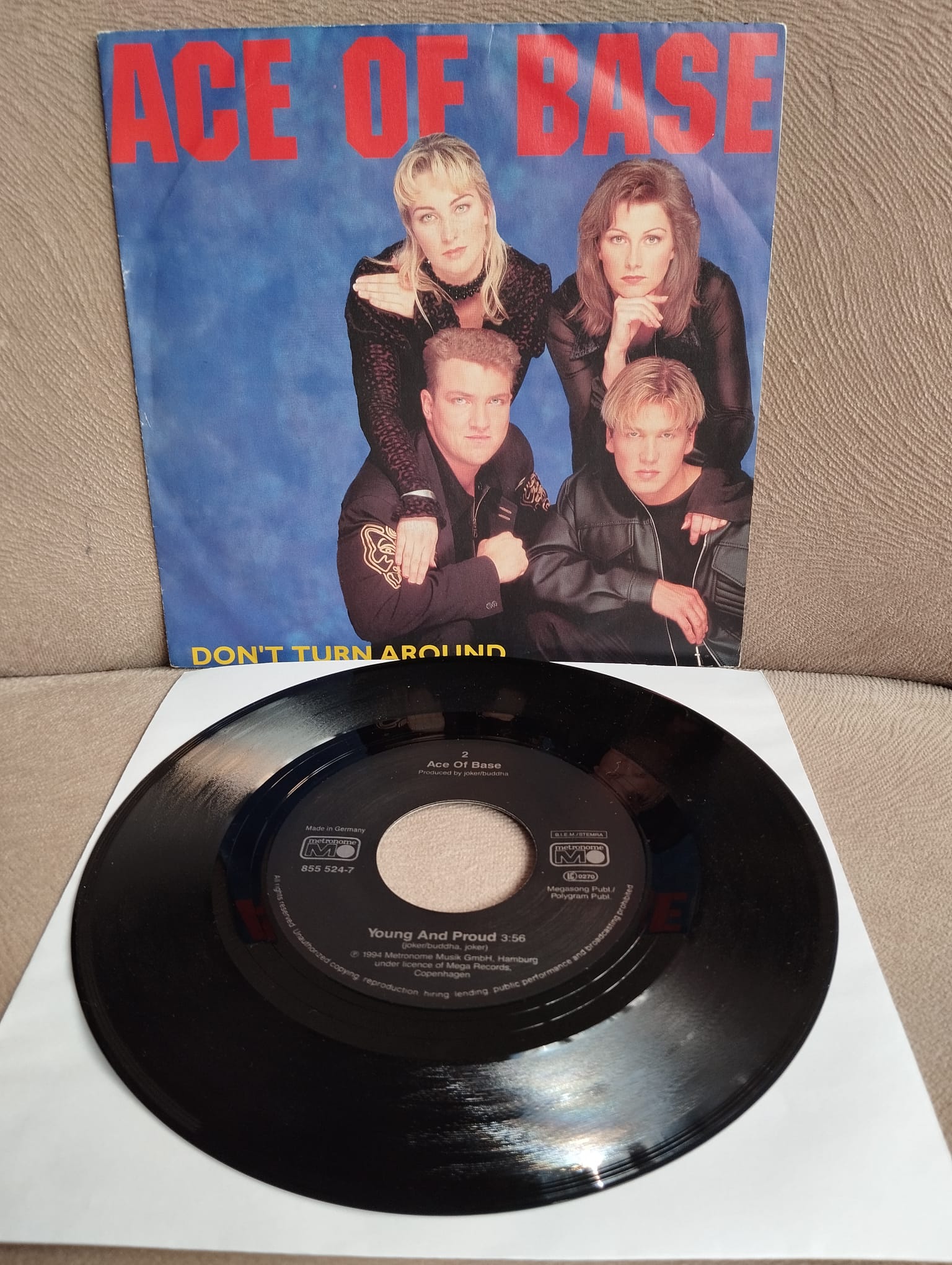 Ace Of Base – Don’t Turn Around -  1994 Almanya Basım 45 lik Plak