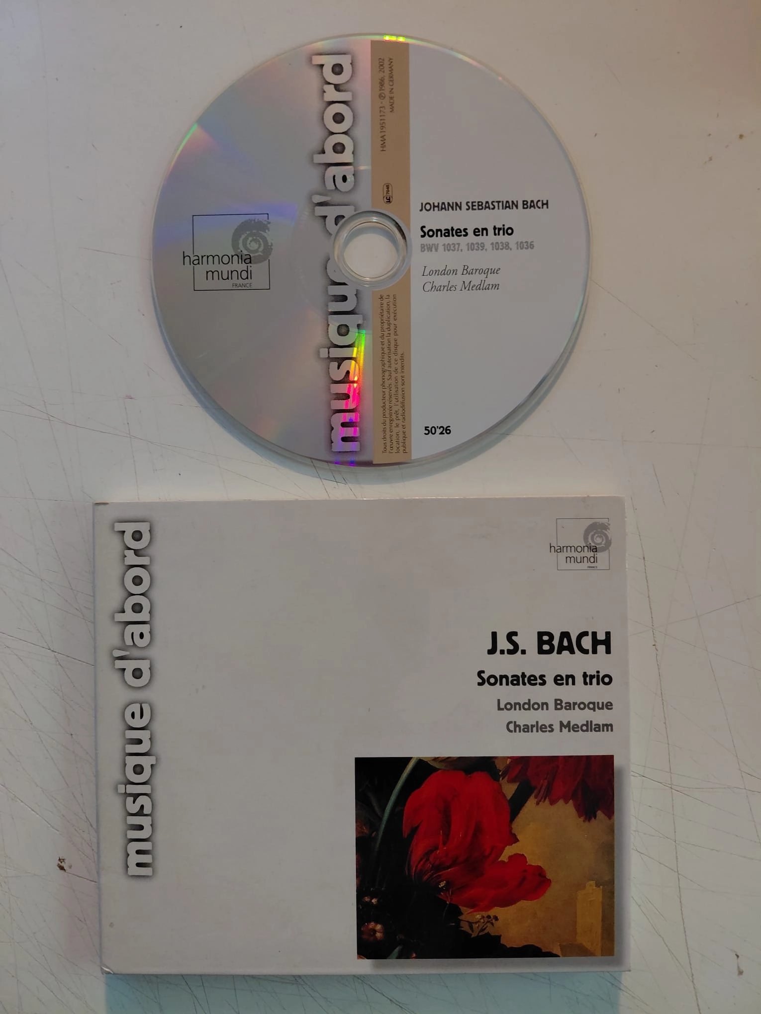 J.S. Bach - – Sonates En Trio • Triosonaten • Trio Sonatas - 2002 Almanya Basım CD -2.el