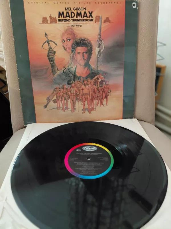 Mad Max - Beyond Thunderdome / Soundtrack - 1985 Avrupa Basım - LP Plak Albüm /Posterli-2.el