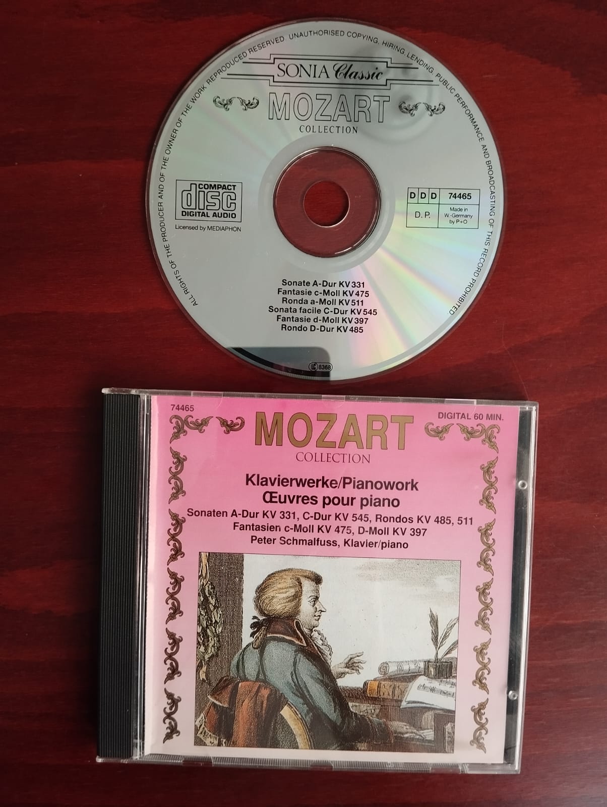 Mozart – Klavierwerke - 1989 Almanya Basım 2. El CD Albüm