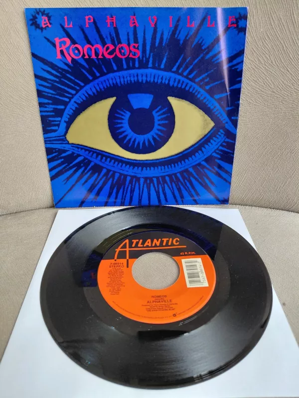 Alphaville  – Romeos -  1989 USA  Basım 45 lik Plak-2.el