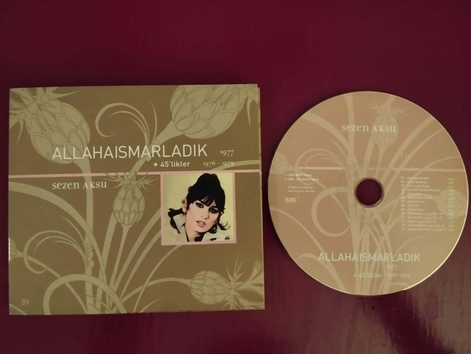 Sezen Aksu – Allahaısmarladık + 45’likler - 2008 Türkiye Basım CD Albüm 2.el