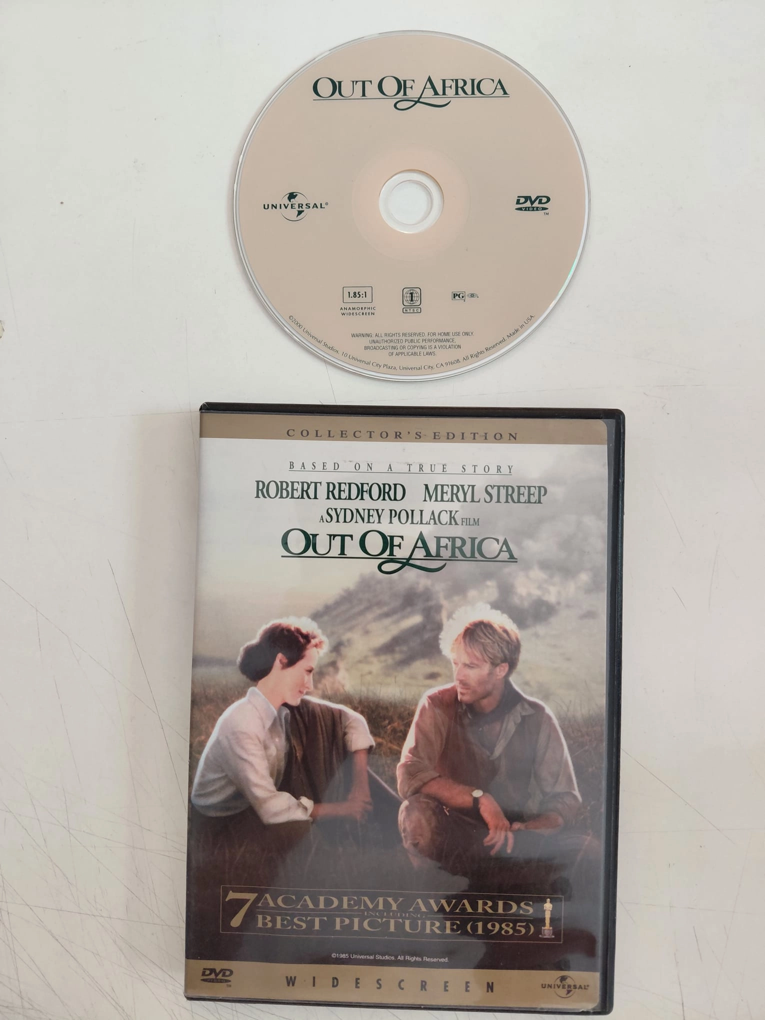 OUT OF AFRICA - Robert Redford/ Meryl Streep  - DVD Film ( 1.Bölge - Türkçe altyazı yoktur)-2.el