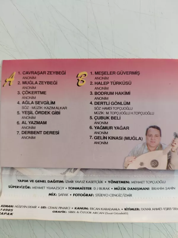 Mehmet Topçu –  Çökertme  - 1995 Türkiye Basım Kaset Albüm