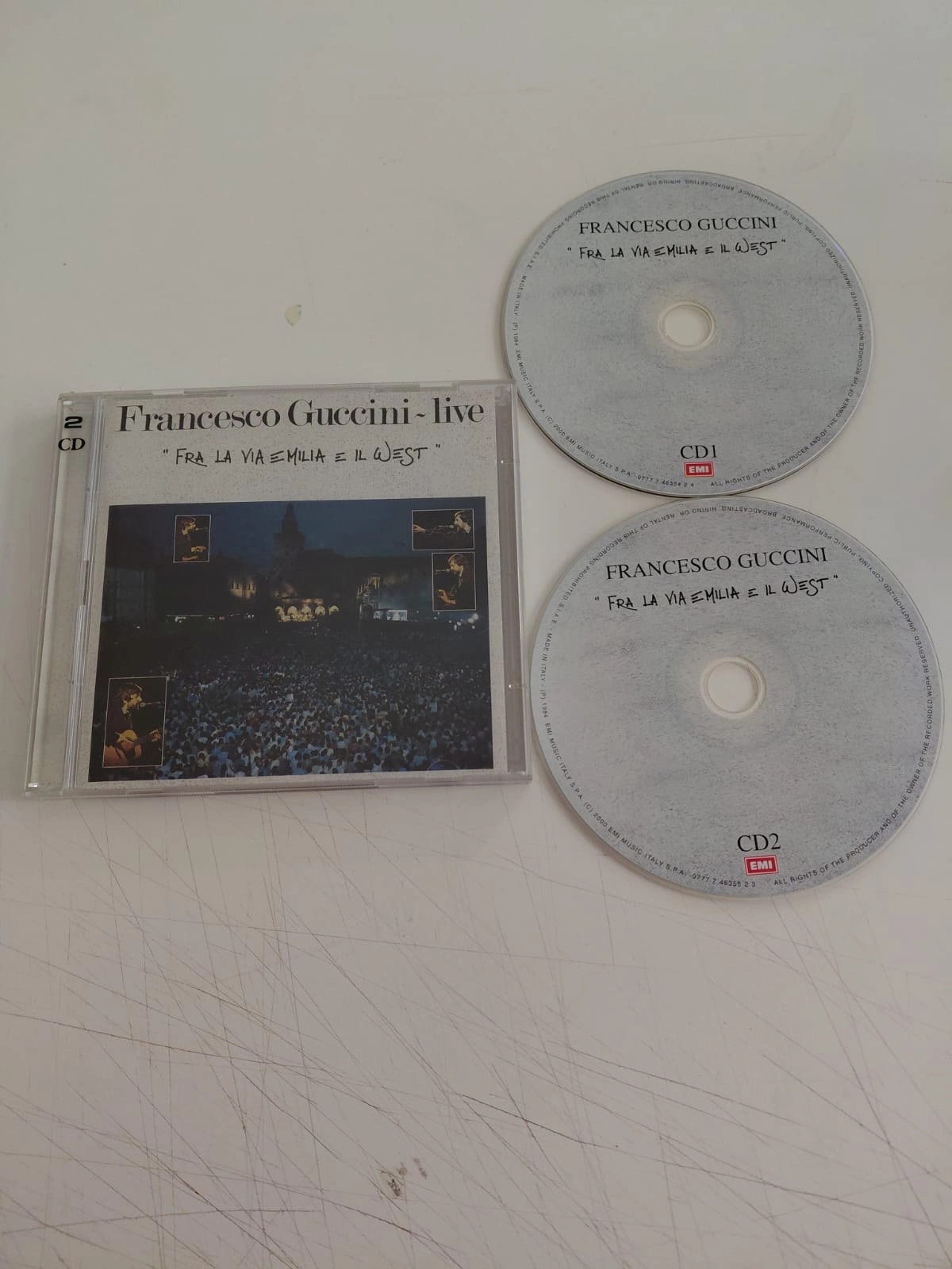 Francesco Guccini – Fra La Via Emilia E Il West - 2000 İtalya Basım 2xCD Albüm-2.el