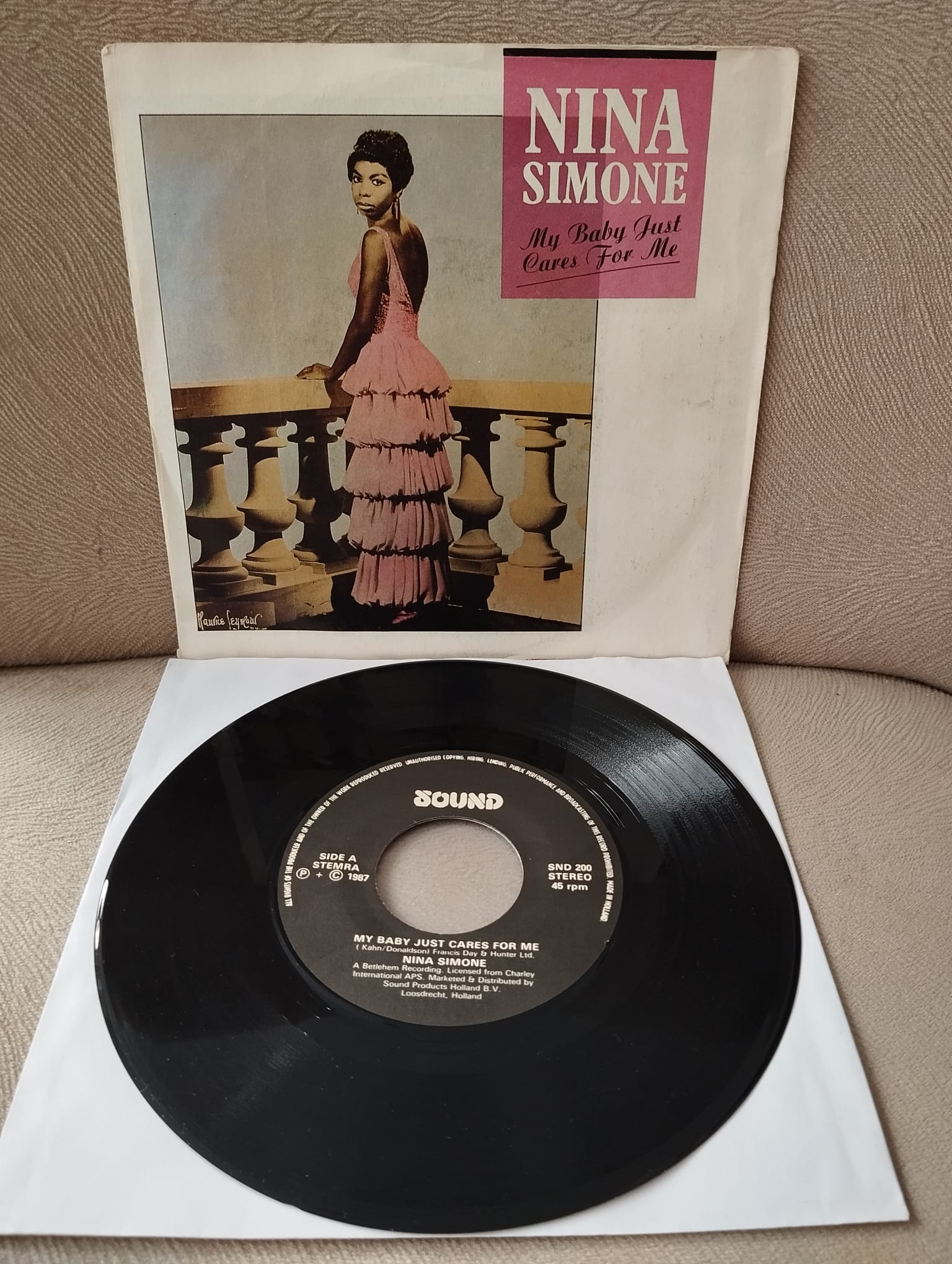 Nina Simone – My Baby Just Cares For Me -  1987 Hollanda Basım 45lik Plak
